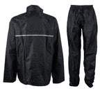 Regenpak Senior Unisex Zwart/Antraciet Maat M