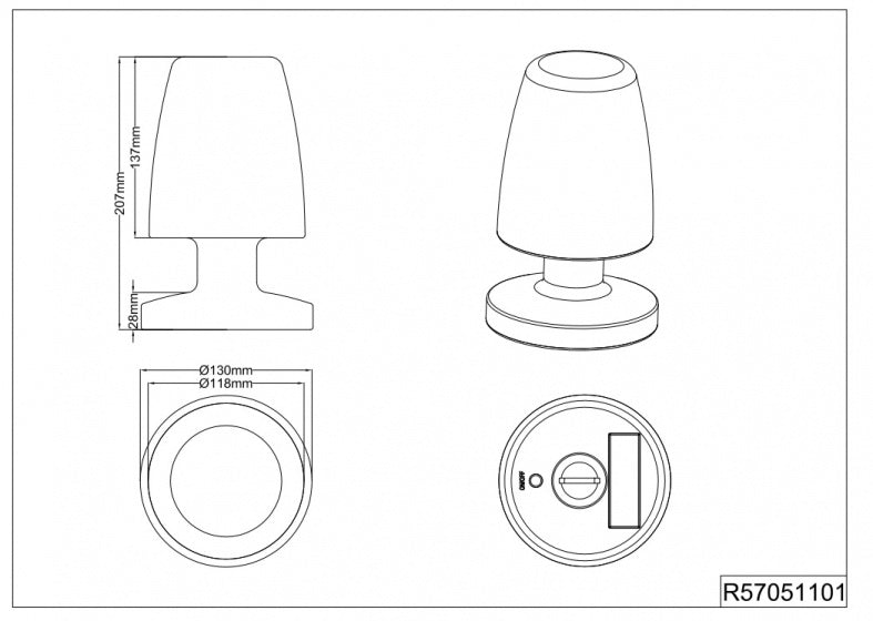 buitenlamp Dora led 20 x 13 cm wit