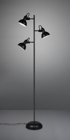 vloerlamp Gina 150 x 42 cm E14 staal 28W zwart
