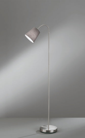 vloerlamp Windu 140 x 23 cm E27 staal 42W grijs