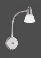 wandlamp Hilton 27 x 8 cm G9 staal/glas 28W zilver
