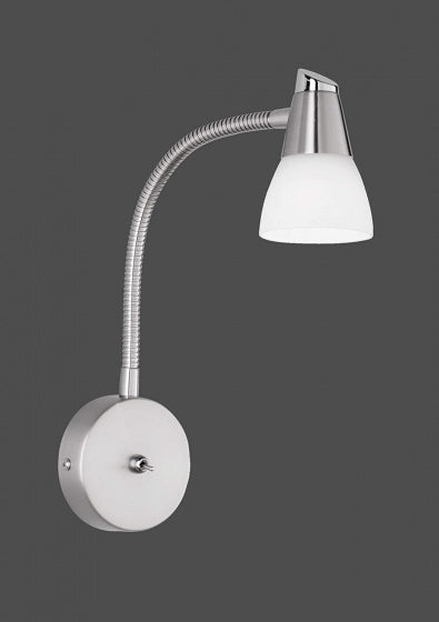 wandlamp Hilton 27 x 8 cm G9 staal/glas 28W zilver