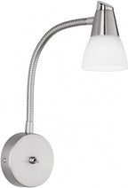 wandlamp Hilton 27 x 8 cm G9 staal/glas 28W zilver