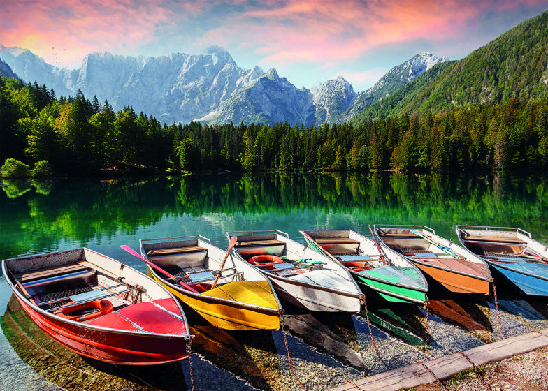 Rebo Productions Boats at the Lake legpuzzel 1000 stukjes