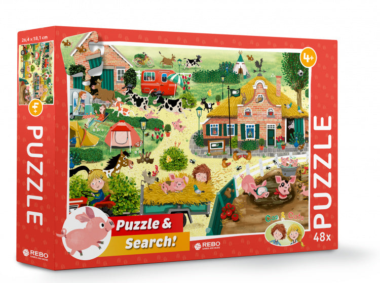Rebo publishers puzzel cas cato boerderij, 48st.