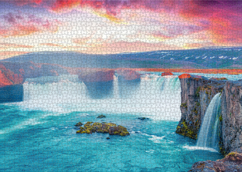 legpuzzel Godafoss Waterfall 2000 stukjes