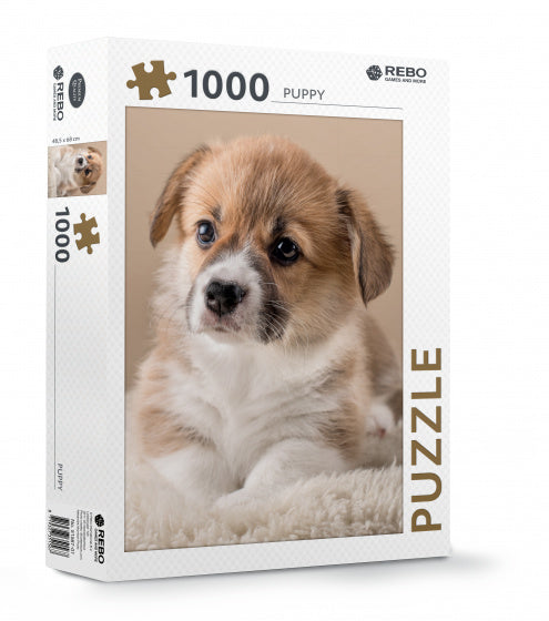 legpuzzel Puppy 66 x 47 cm beige 1000 stukjes