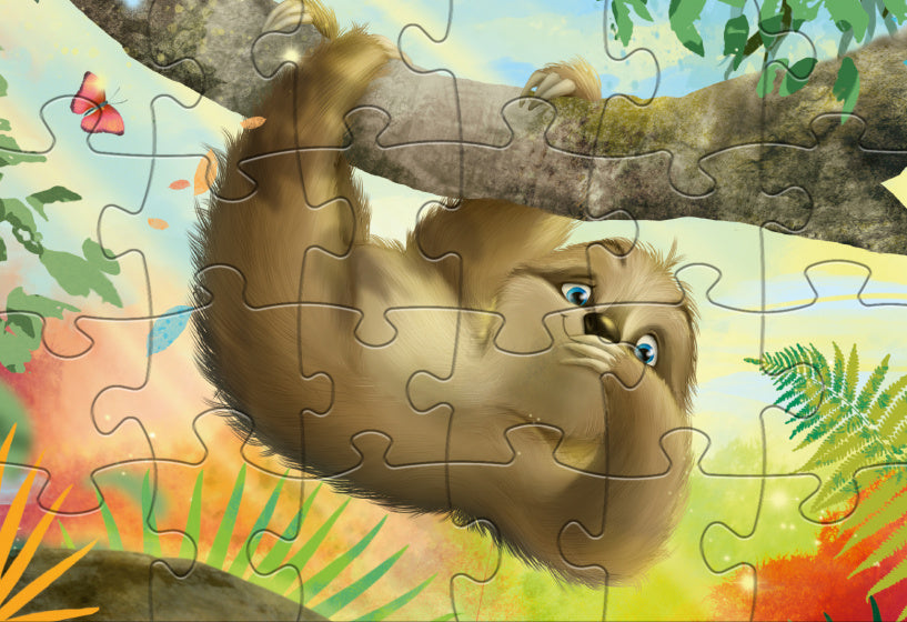 legpuzzel Wolf Luiaard junior 24 48 stukjes
