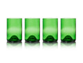 Rebottled glazen - 4-pack - green