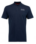 poloshirt heren katoen/polyester navy/donkergrijs maat XS