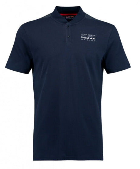 poloshirt heren katoen/polyester navy/donkergrijs maat XS