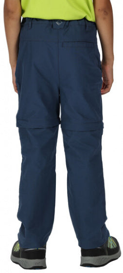 afritsbroek HikeFell junior polyamide blauw mt 135/140