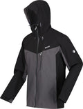 Birchdale outdoorjack heren donkergrijs/zwart maat S