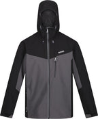 Birchdale outdoorjack heren donkergrijs/zwart maat M