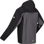 Birchdale outdoorjack heren donkergrijs/zwart maat S