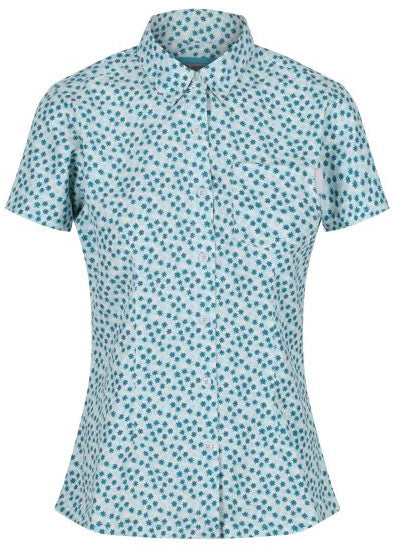 blouse Mindano V dames polyester lichtblauw maat 36