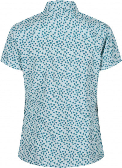 blouse Mindano V dames polyester lichtblauw maat 36