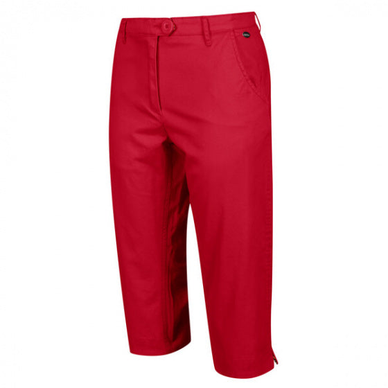 broek Maleena II dames katoen/elastaan rood maat 44