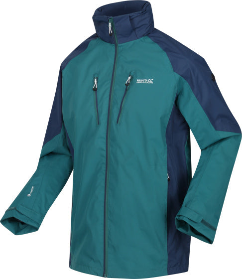 Regatta Calderdale IV outdoorjack heren turquoise/marineblauw maat S