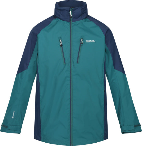 Regatta Calderdale IV outdoorjack heren turquoise/marineblauw maat M