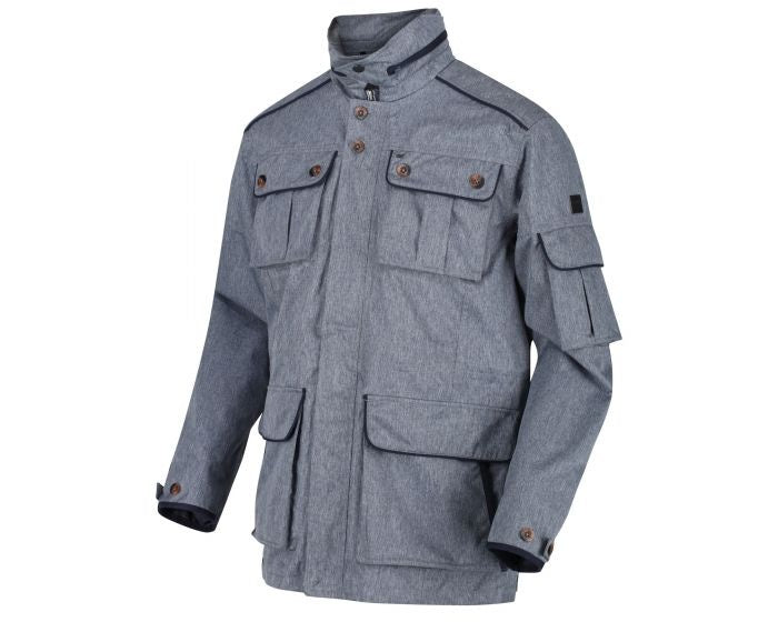 Elmore waterdichte outdoorjas jeansblauw maat XL
