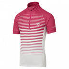 fietsshirt Go Faster meisjes polyester roze/wit mt 15-16 jaar
