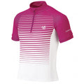 fietsshirt Go Faster meisjes polyester roze/wit mt 15-16 jaar