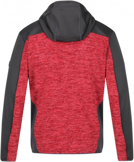 fleecejack Cadford heren polyester rood/zwart maat XL