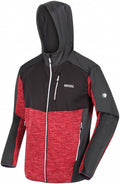 fleecejack Cadford heren polyester rood/zwart maat XL