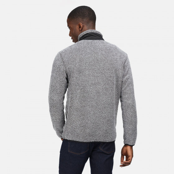 fleecetrui Celestin heren polyester grijs maat 3XL