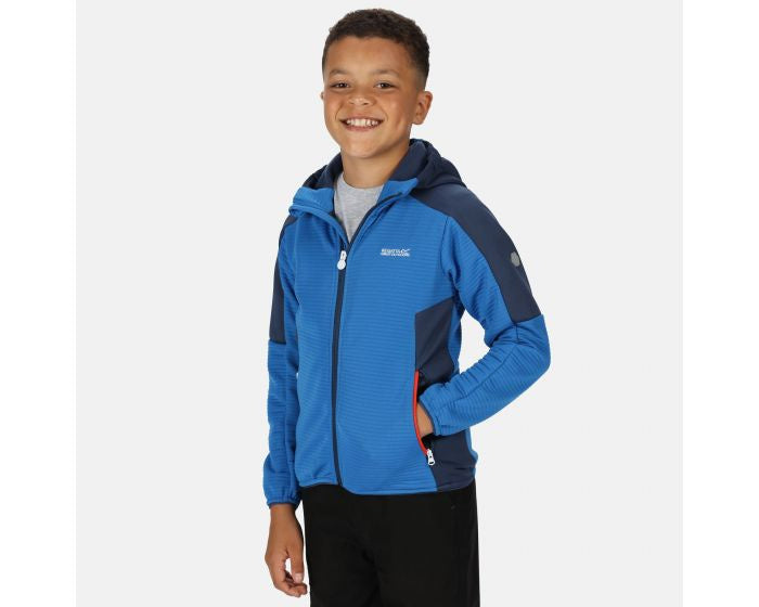 fleecevest Jenning junior polyester blauw maat 164/170