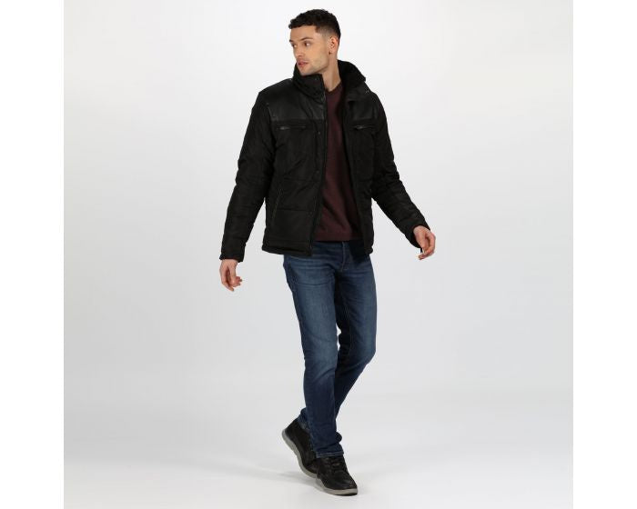herenjas Arnav polyester zwart maat XXL