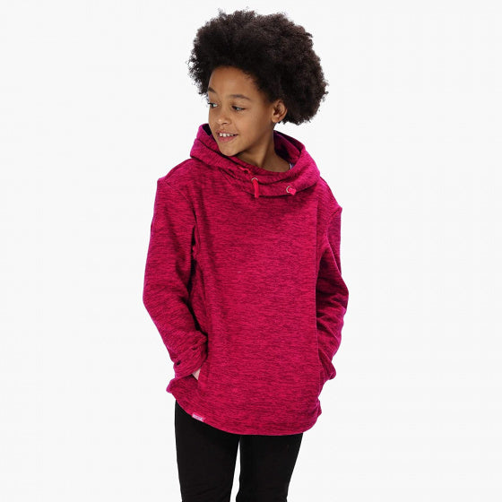 hoodie Kacie junior polyester donkerroze maat 122/128