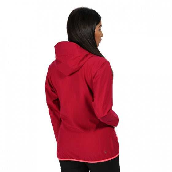 Imber III dames jas waterbestendig roze/rood mt XS