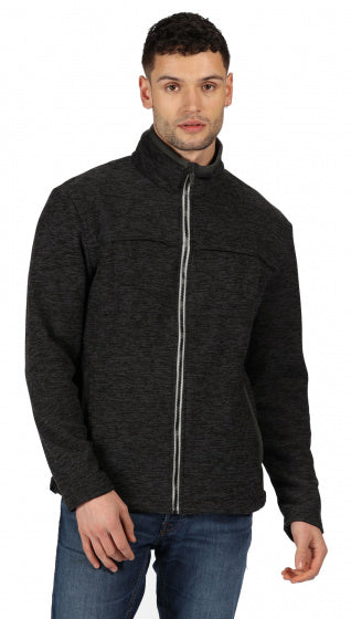 jack Earvin heren fleece donkergrijs maat S