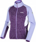 fleecejack Lindalla dames polyester/viscose paars mt XS