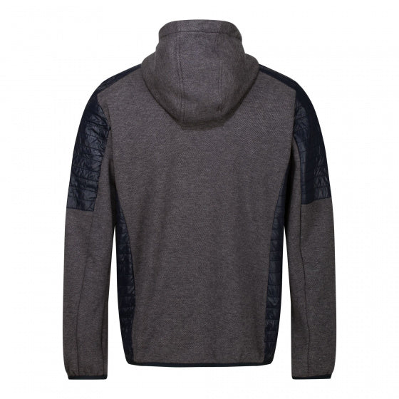 jack Wilkin heren polykatoen grijs/blauw maat S