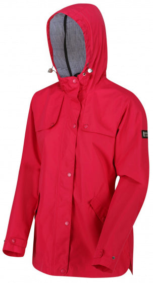jas Bertille waterdicht polyester roze maat 36