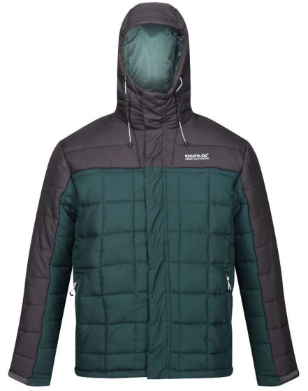 jas Nevado IV heren polyester groen/zwart maat S