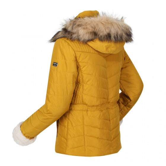 jas Winslow Quilted dames polyester okergeel maat 42