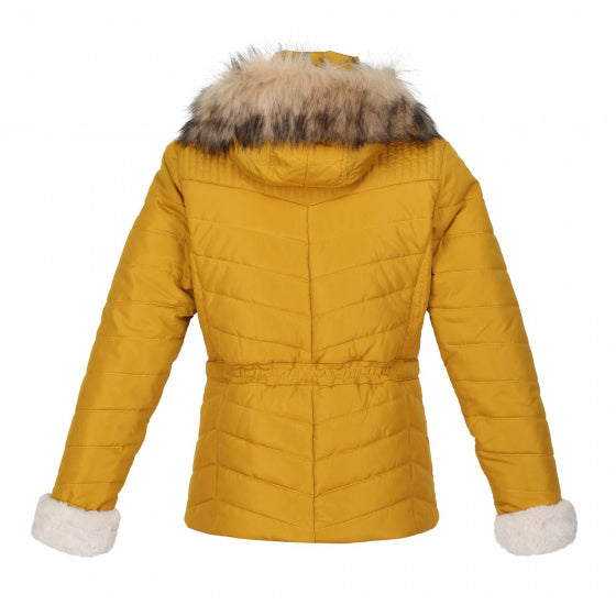 jas Winslow Quilted dames polyester okergeel maat 38