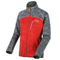 Laney VII fleecejack rood/grijs dames maat 34