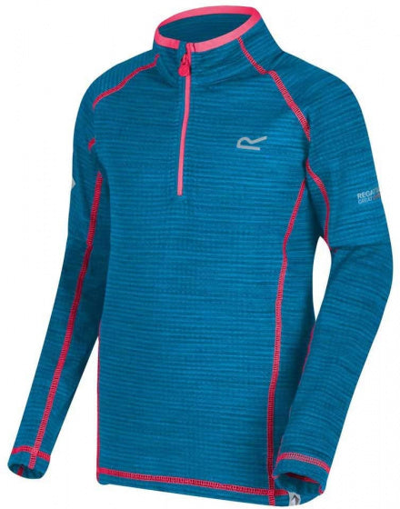 longsleeve Berley junior polyester petrolblauw mt 110-116