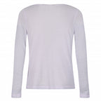 longsleeve Frayda dames polyester/viscose lichtroze maat 38