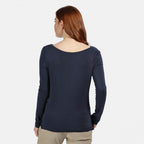 longsleeve Frayler Cowl dames navy maat 40