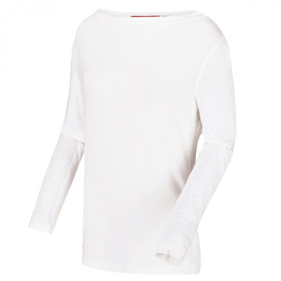 longsleeve Frayler Cowl dames wit maat 40