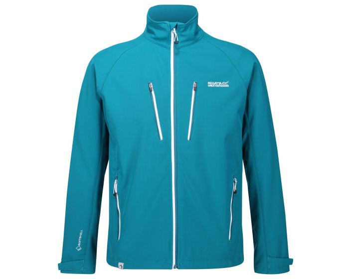 Nielson V softshell jas heren petrol blauw maat S