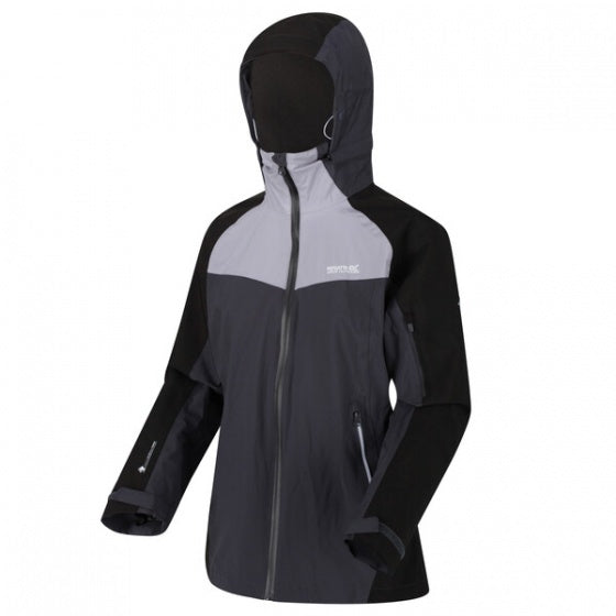 jas Oklahoma dames polyester grijs/zwart mt 36