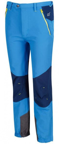 outdoorbroek Tech Mountain junior polyester blauw mt 134-140
