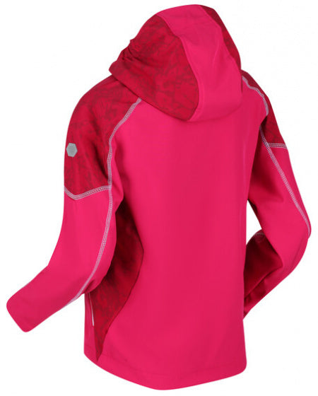 Regatta Outdoorjack Acidity IV meisjes polyester roze/wit mt 164/170